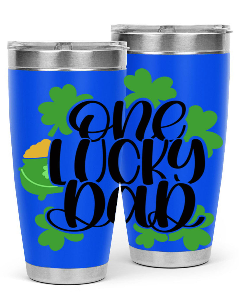 One Lucky Dad Style 43#- St Patricks Day- Tumbler