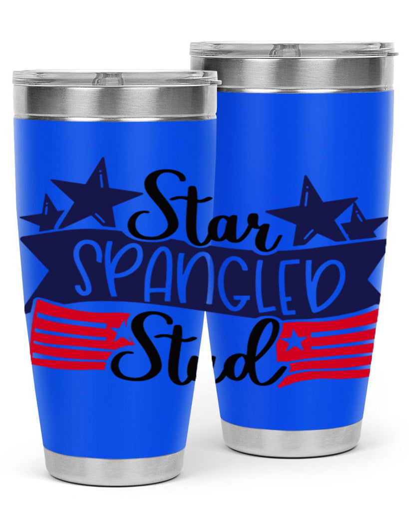 Star Spangled Stud Style 173#- Fourt Of July- Tumbler