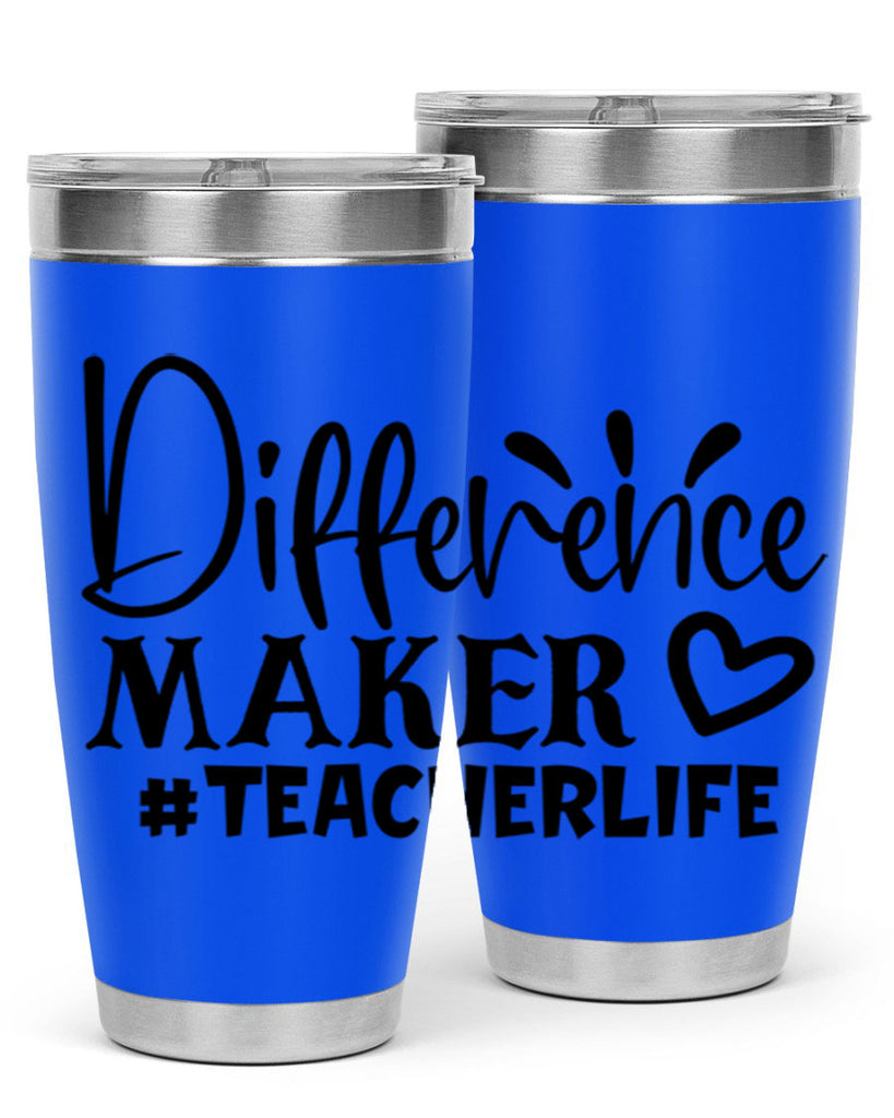 difference maker teacherlife Style 185#- teacher- tumbler