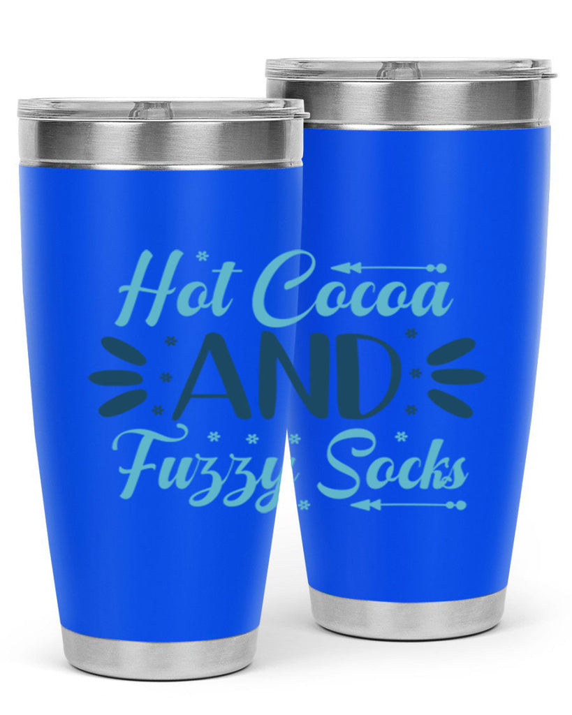 hot cocoa and fuzzy socks 208#- winter- Tumbler