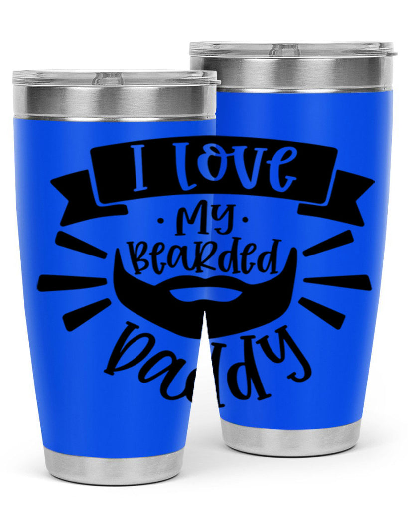 i love my bearded daddy 42#- fathers day- Tumbler