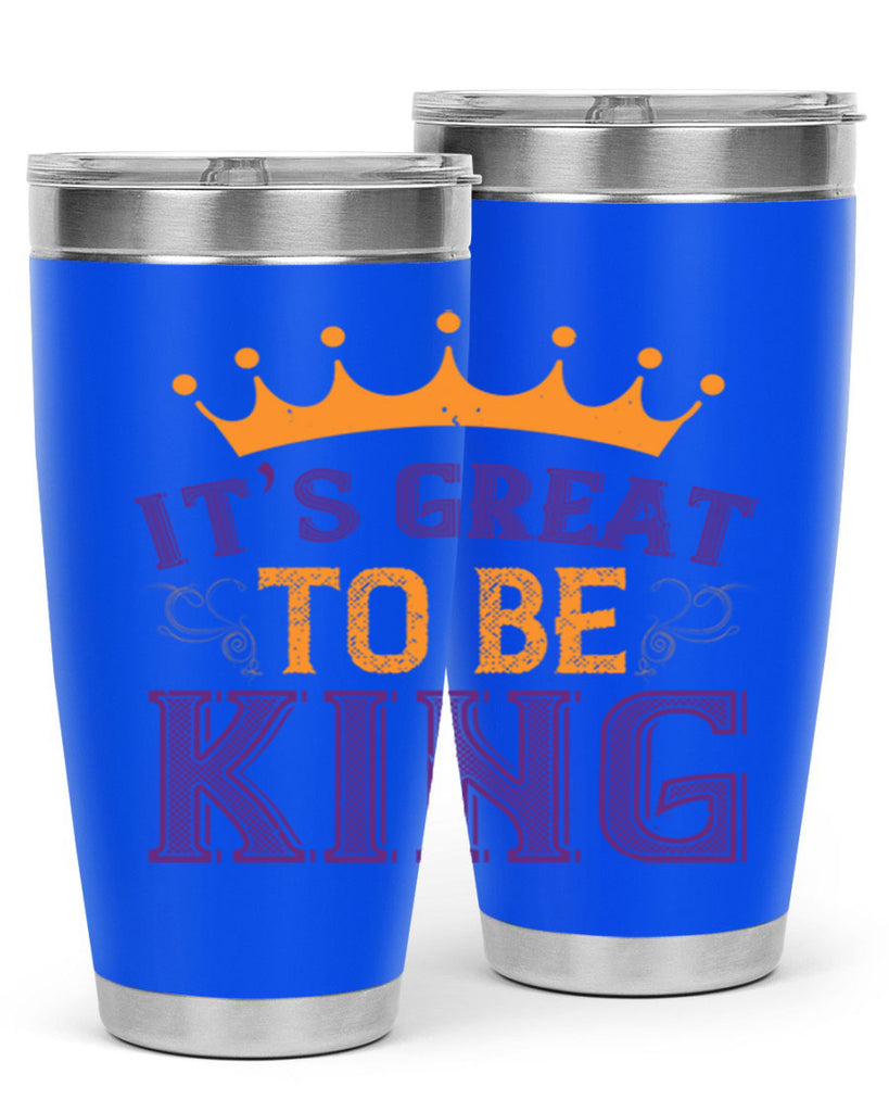 it’s great to be king 61#- mardi gras- Tumbler