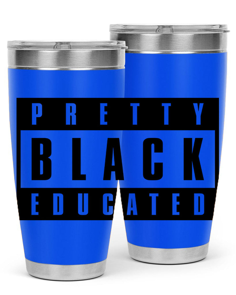 pretty black educated 50#- black words phrases- Cotton Tank
