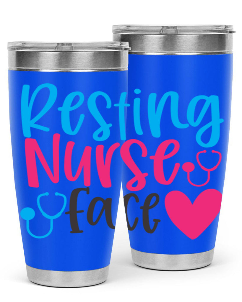 resting nurse face Style 355#- nurse- tumbler