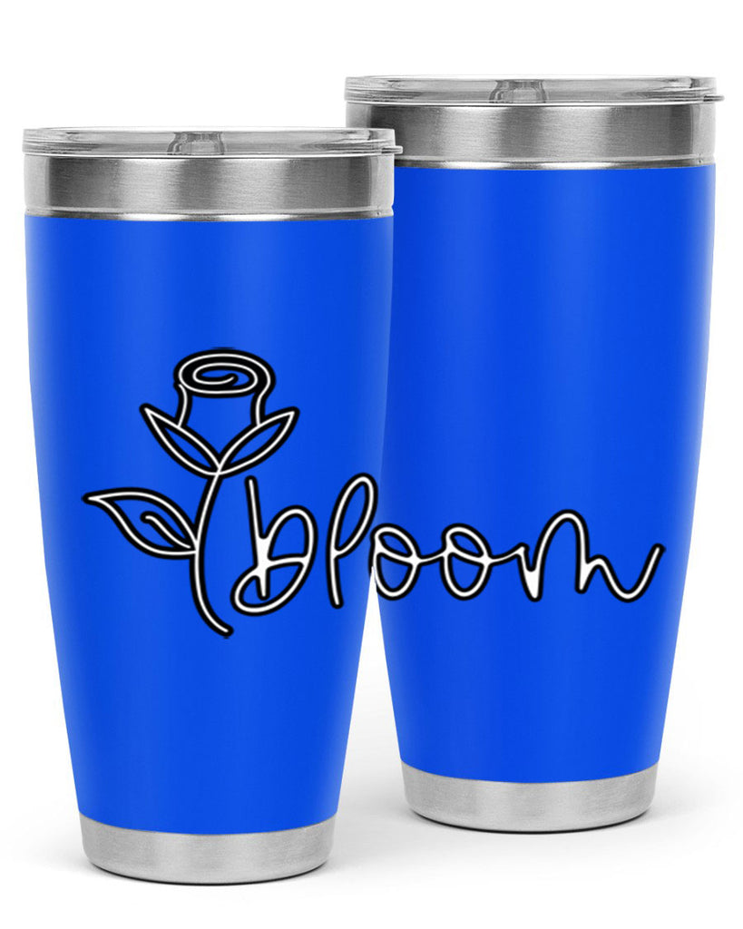 rosebud bloom outline399#- spring- Tumbler