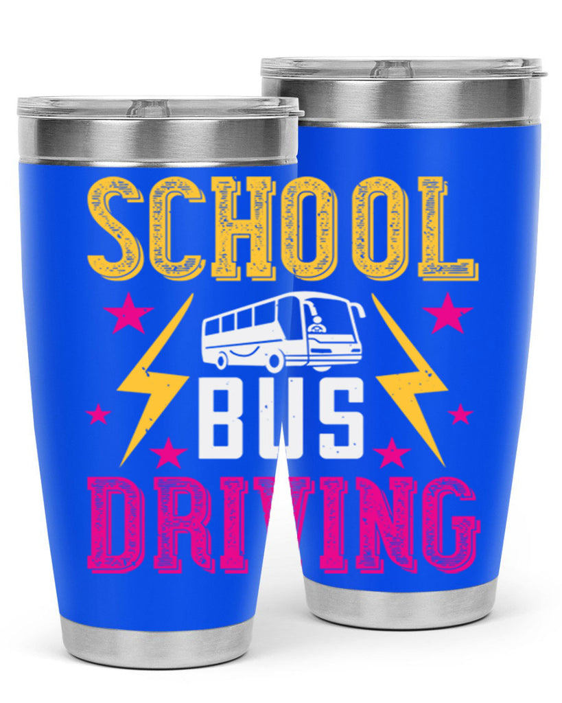 school bus driving Style 17#- bus driver- tumbler