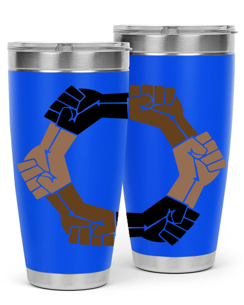 united black power fists 13#- black words phrases- Cotton Tank