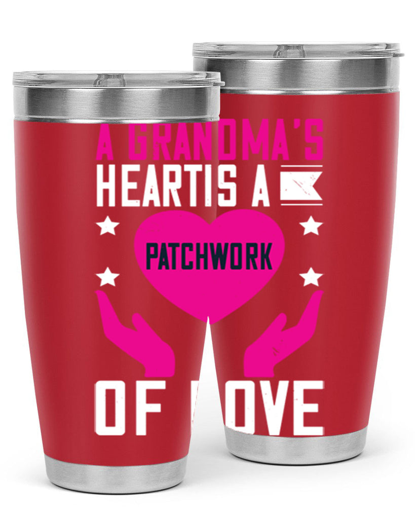 A grandma’s heart is a patchwork of love 86#- grandma - nana- Tumbler