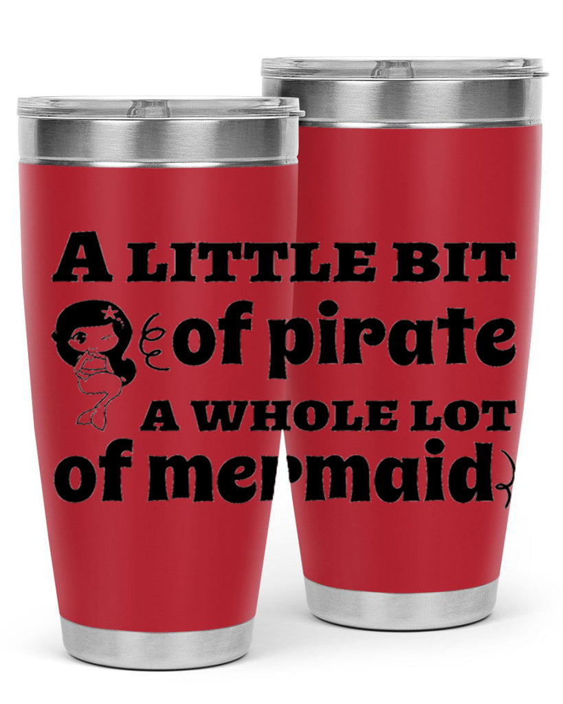 A little bit of pirate 10#- mermaid- Tumbler