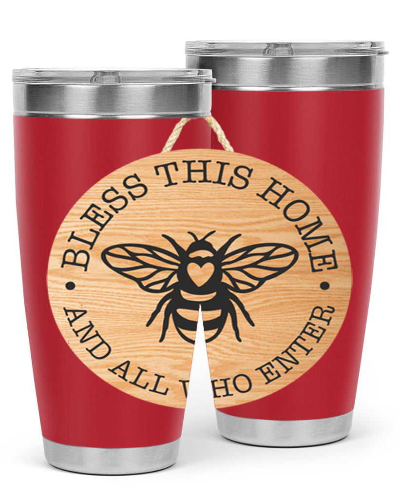 Bless this Home Bee Mockup58#- spring- Tumbler