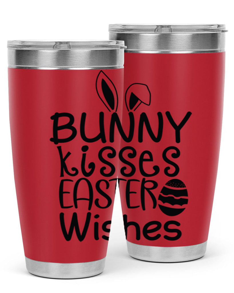 Bunny kisses easter wishes  94#- spring- Tumbler