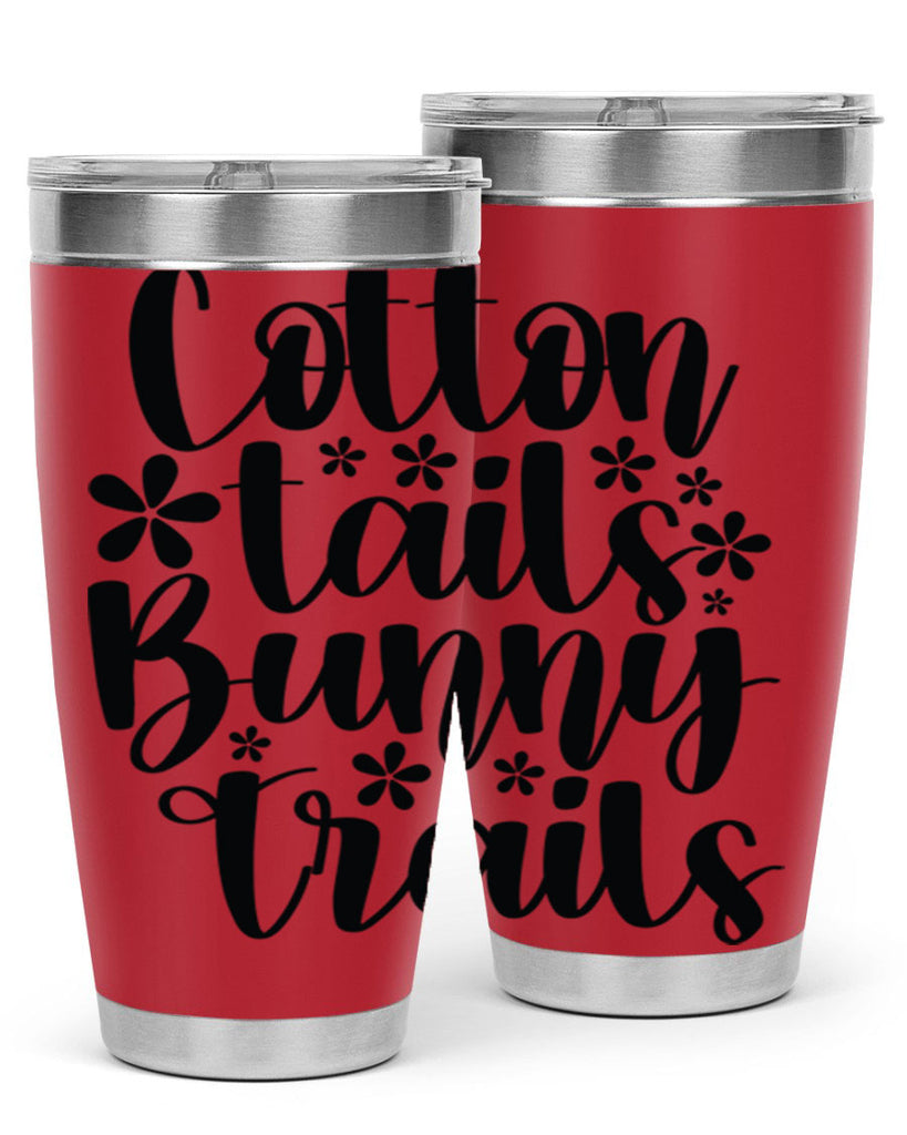 Cotton tails bunny trails  113#- spring- Tumbler