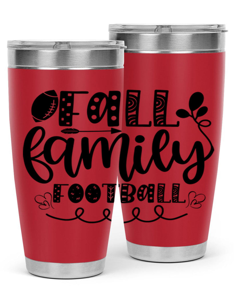 Fall Family Football 99#- fall- Tumbler