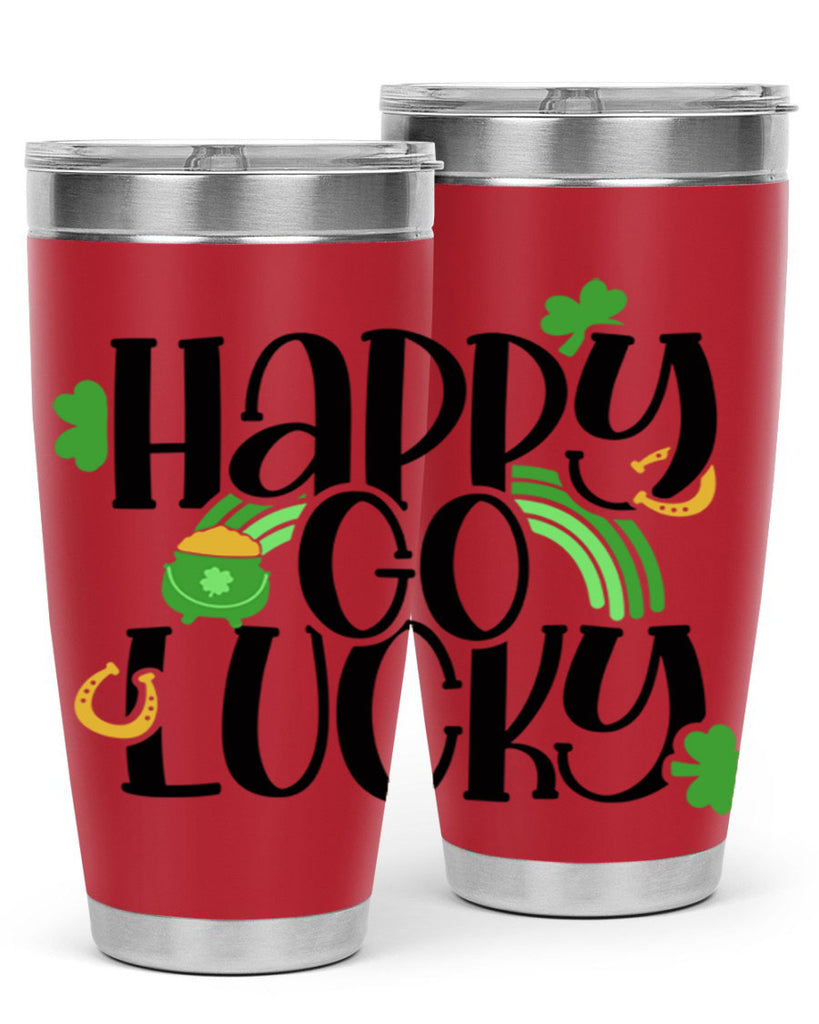 Happy Go Lucky Style 96#- St Patricks Day- Tumbler