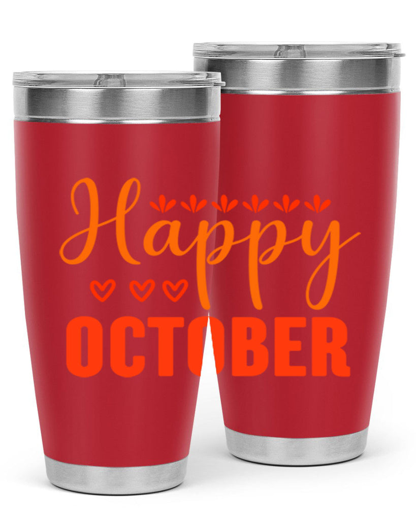 Happy October Design 237#- fall- Tumbler