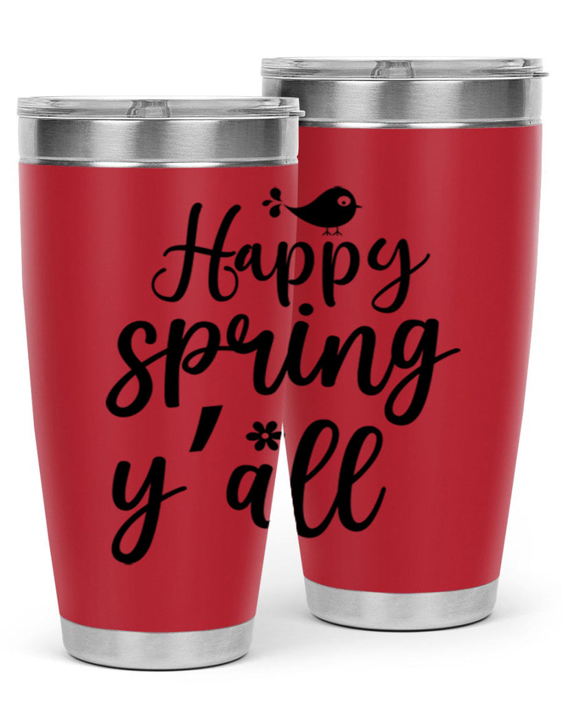 Happy Spring Y'all 167#- spring- Tumbler
