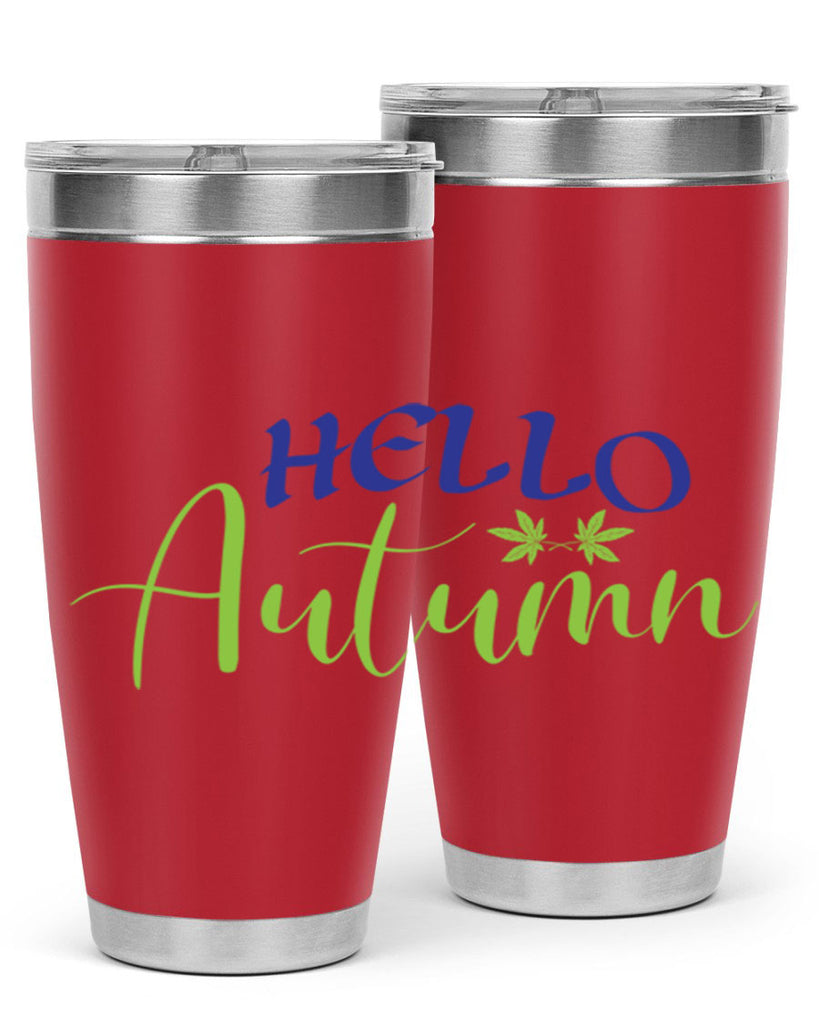 Hello Autumn 271#- fall- Tumbler