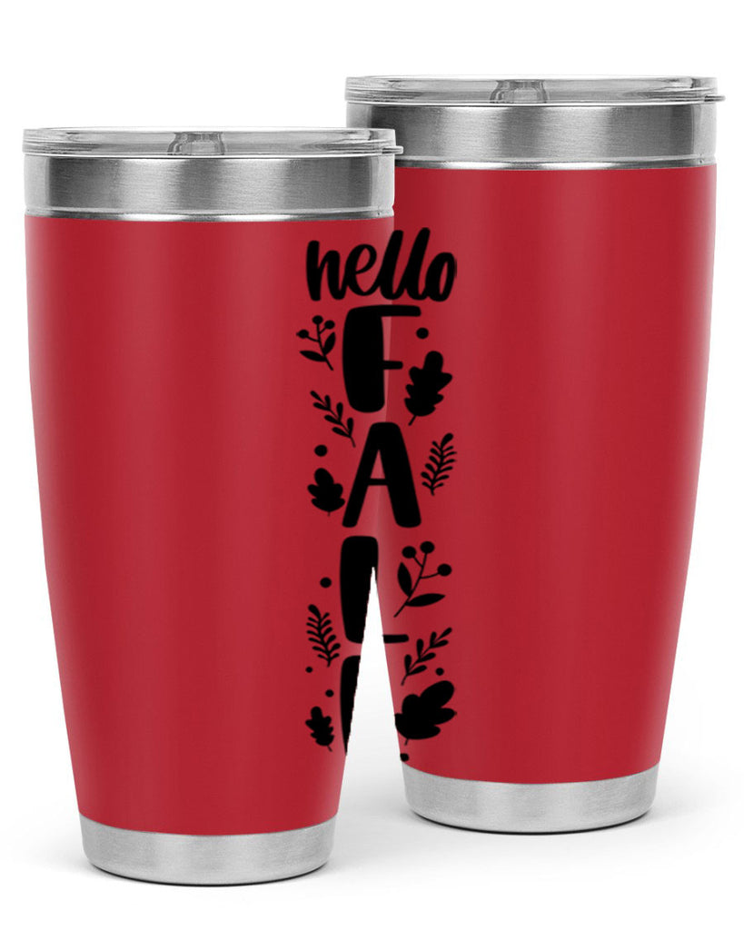 Hello Fall 495#- fall- Tumbler