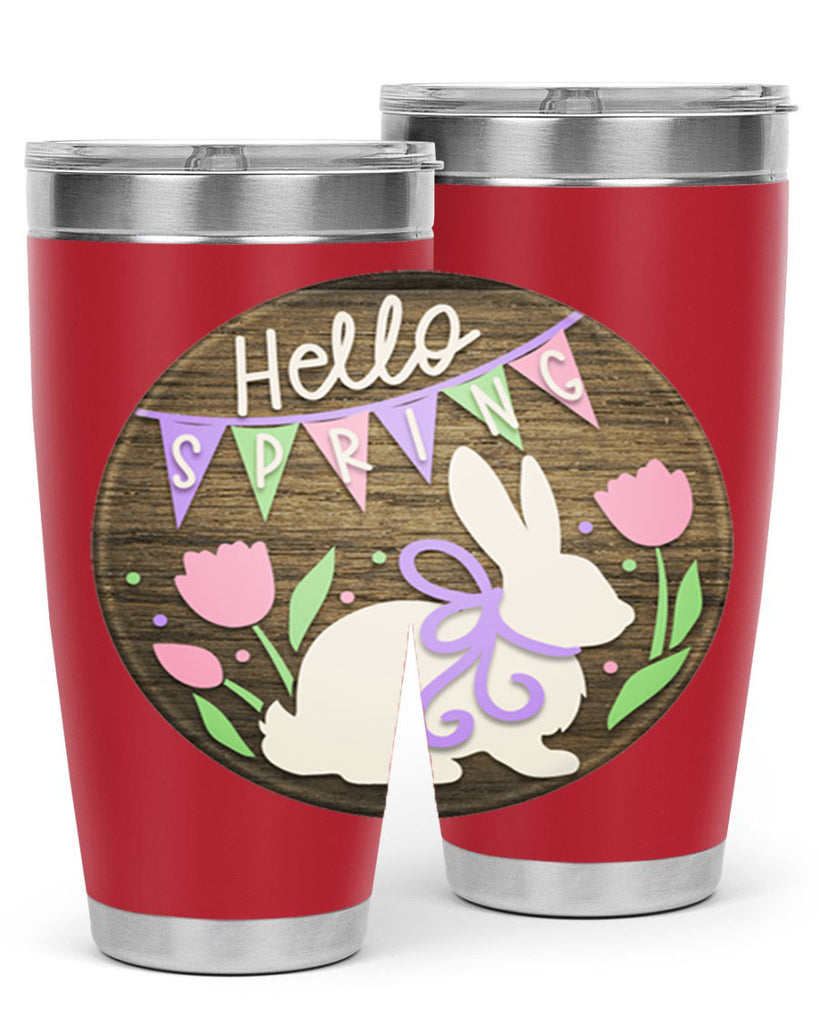 Hello spring bunny Mockup190#- spring- Tumbler