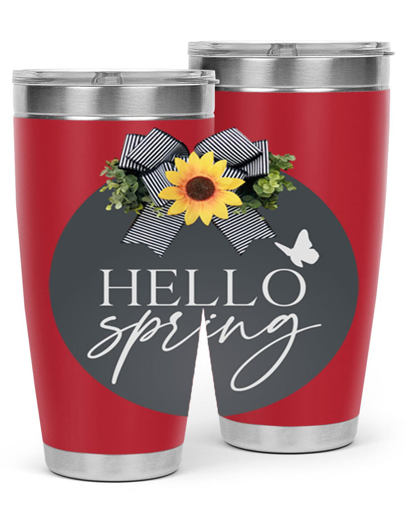Hello spring butterfly Mockup194#- spring- Tumbler