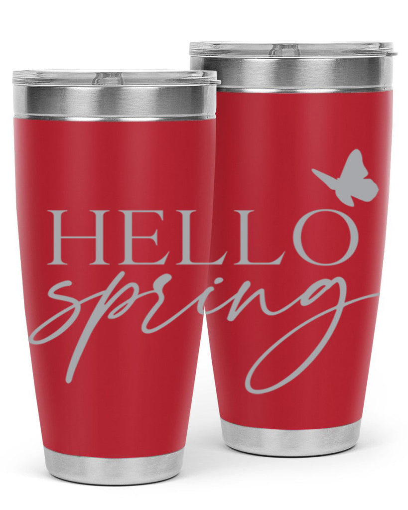 Hello spring butterfly195#- spring- Tumbler