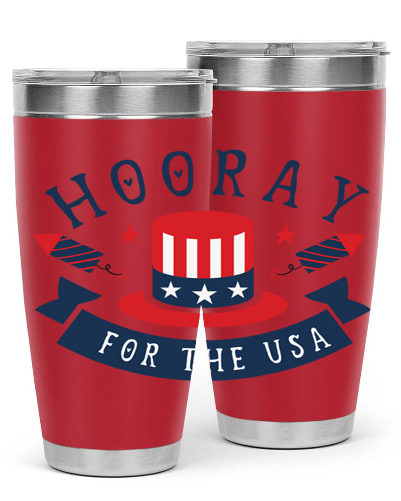 Hooray for the usa Style 42#- Fourt Of July- Tumbler