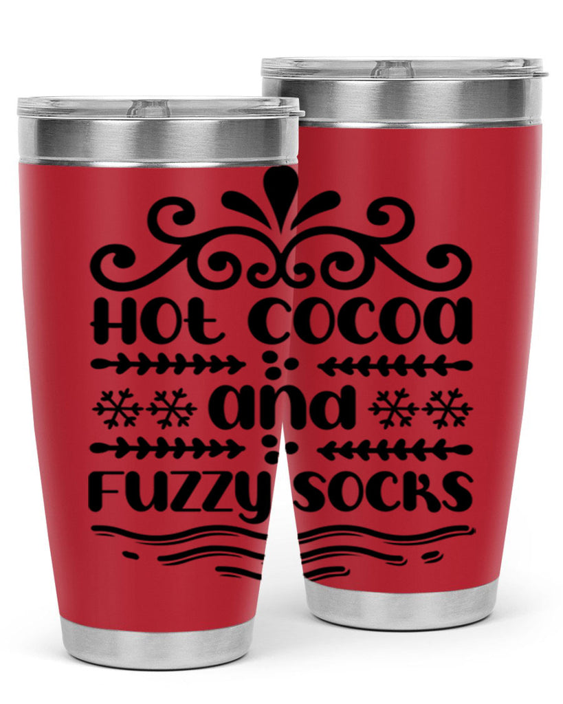 Hot Cocoa and Fuzzy Socks 219#- winter- Tumbler