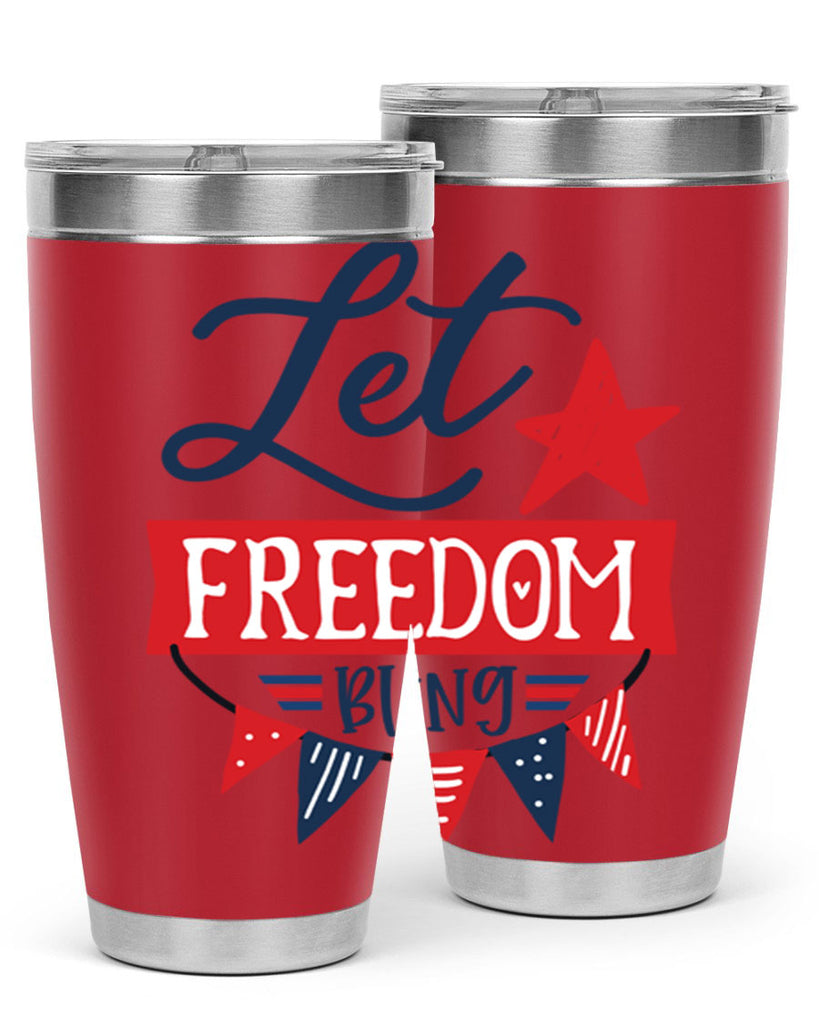 Let freedom bling Style 78#- Fourt Of July- Tumbler