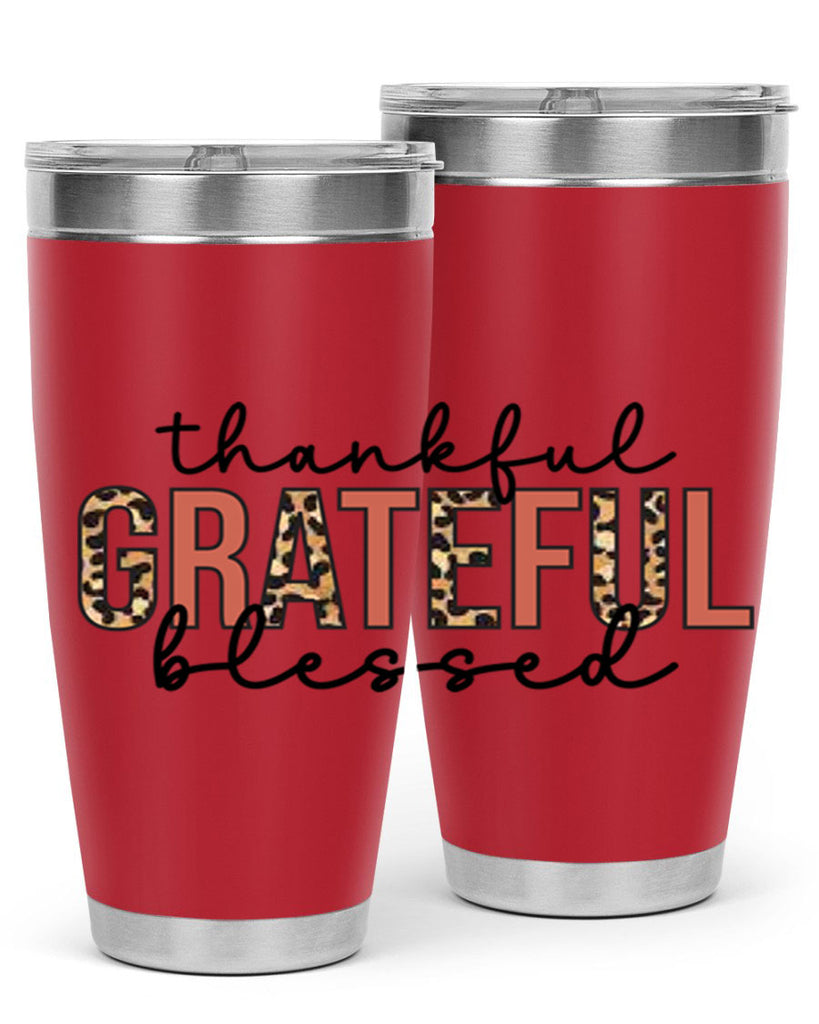 Thankful grateful blessed 602#- fall- Tumbler