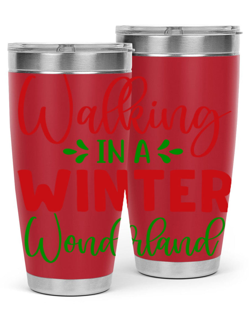 Walking in a Winter Wonderland 436#- winter- Tumbler
