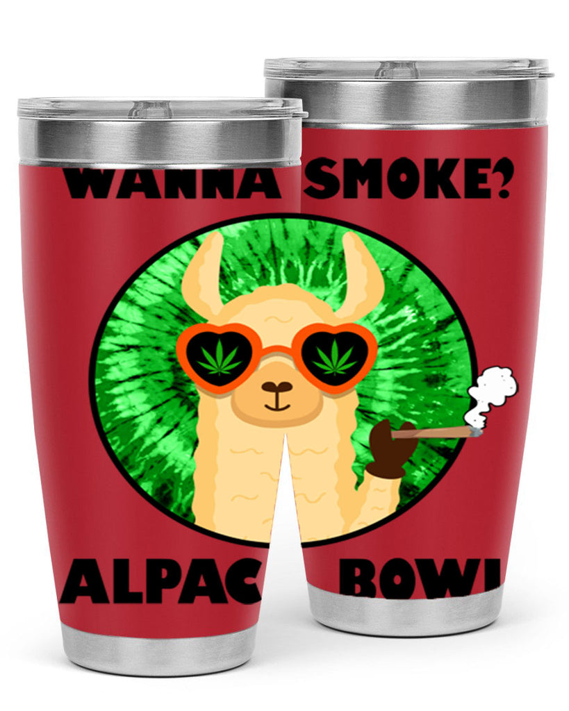 Wanna Smoke Alpaca Bowl 276#- marijuana- Tumbler