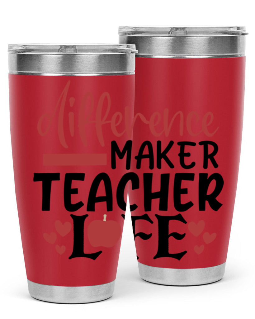 difference maker teacher life Style 118#- teacher- tumbler