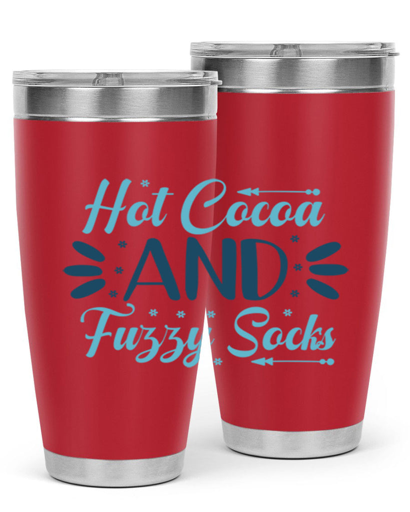 hot cocoa and fuzzy socks 208#- winter- Tumbler