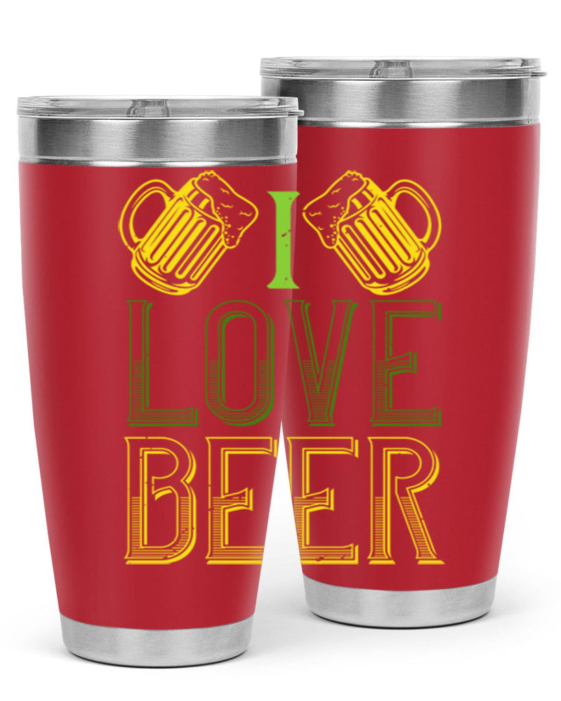i love beer Style 134#- St Patricks Day- Tumbler