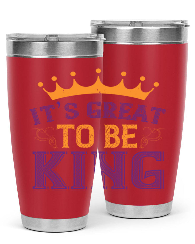 it’s great to be king 61#- mardi gras- Tumbler