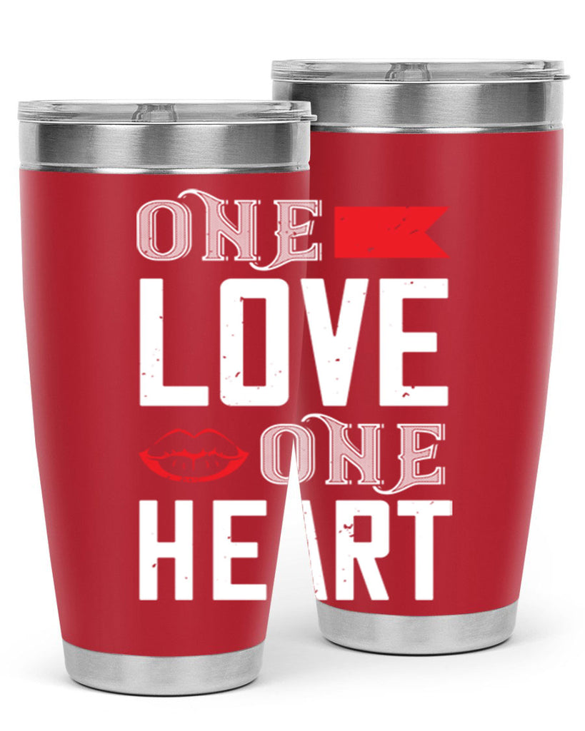 one love one heart 32#- valentines day- Tumbler