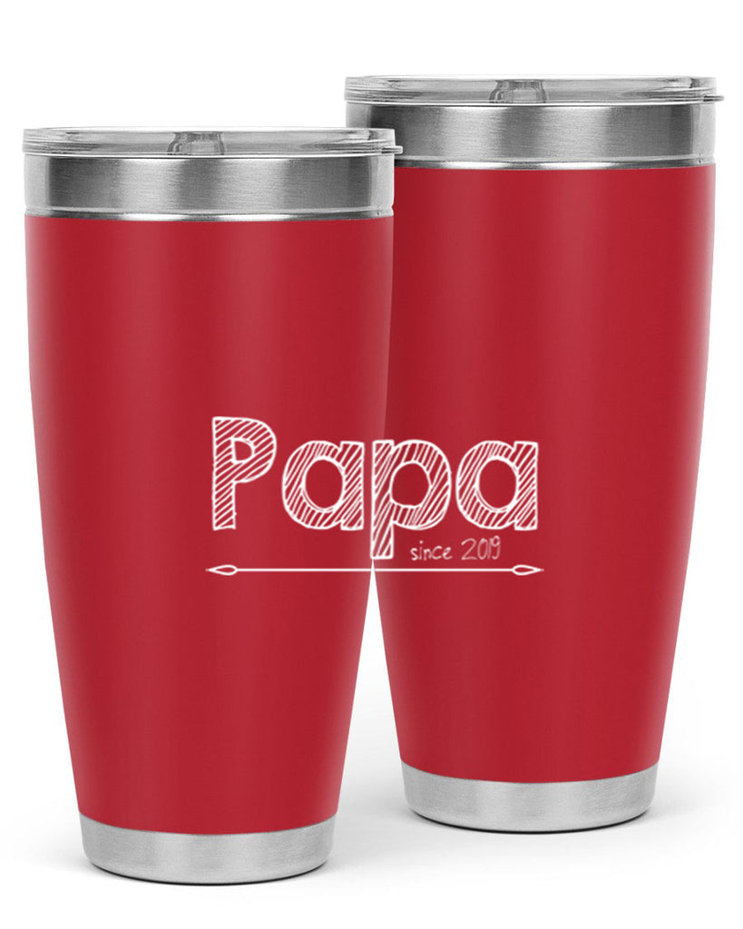 papa since K 130#- grandpa - papa- Tumbler