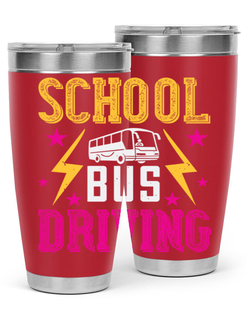 school bus driving Style 17#- bus driver- tumbler