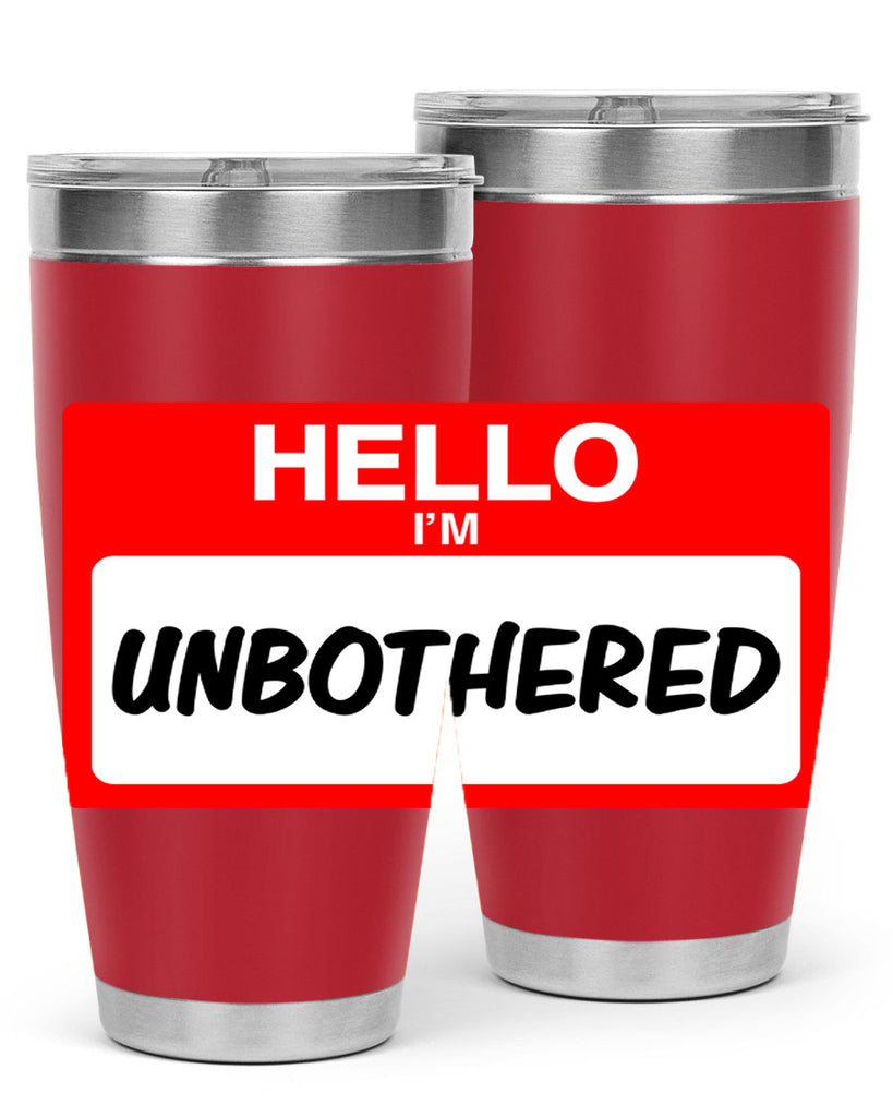 unbothered 14#- black words phrases- Cotton Tank