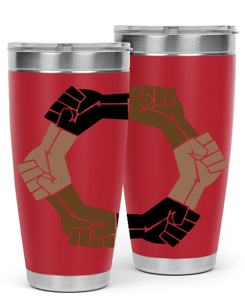 united black power fists 13#- black words phrases- Cotton Tank