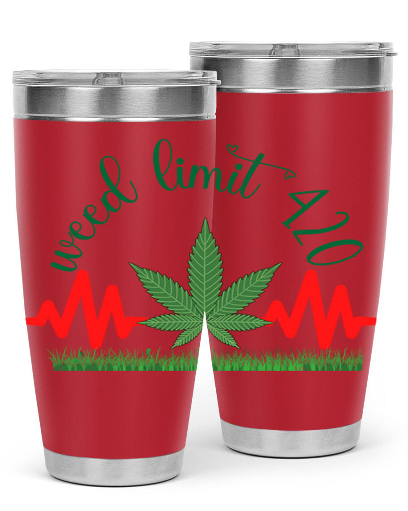 weed limit 420 cannabis hearbeat 291#- marijuana- Tumbler