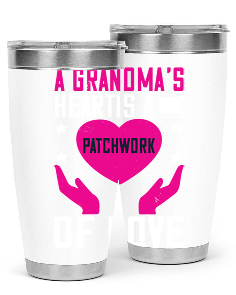 A grandma’s heart is a patchwork of love 86#- grandma - nana- Tumbler