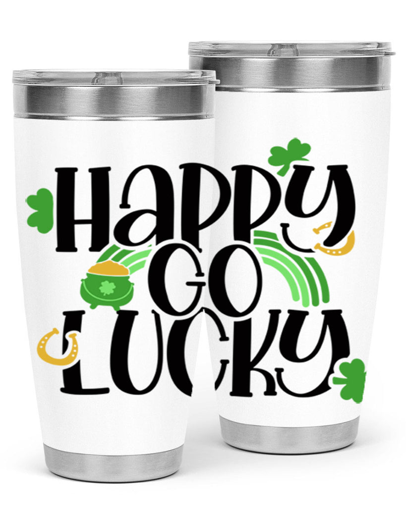 Happy Go Lucky Style 96#- St Patricks Day- Tumbler