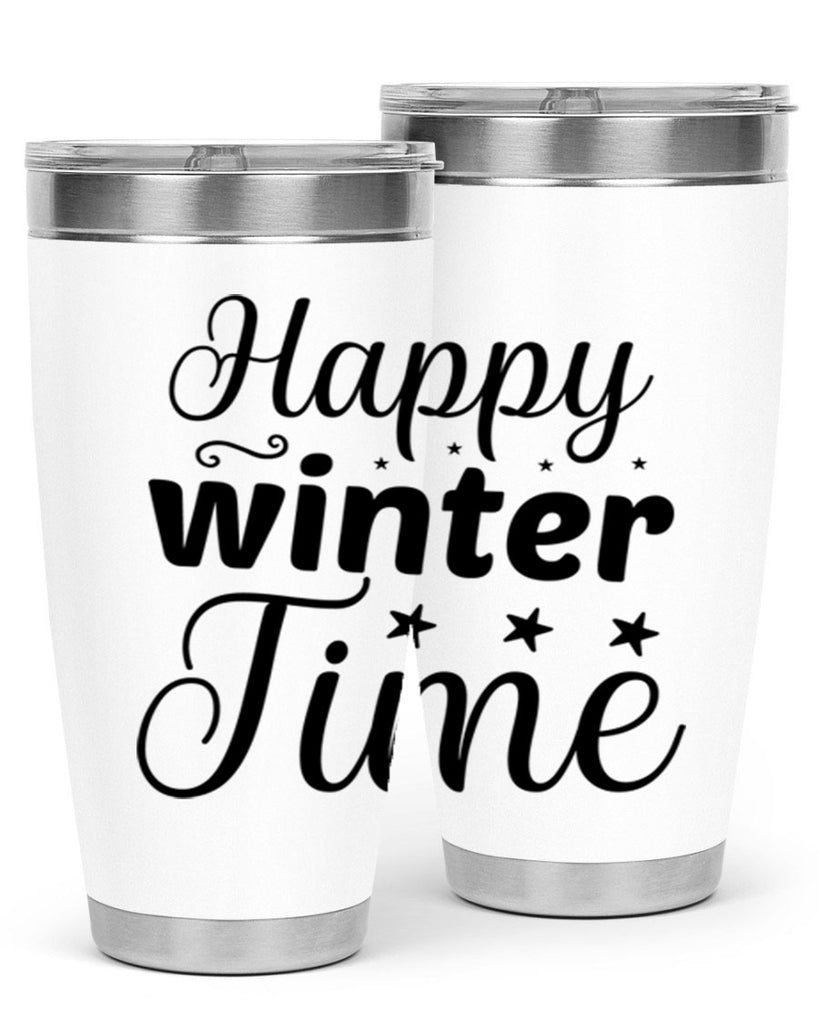 Happy Winter Time 133#- winter- Tumbler