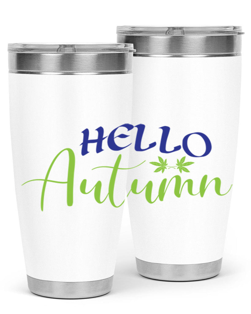 Hello Autumn 271#- fall- Tumbler