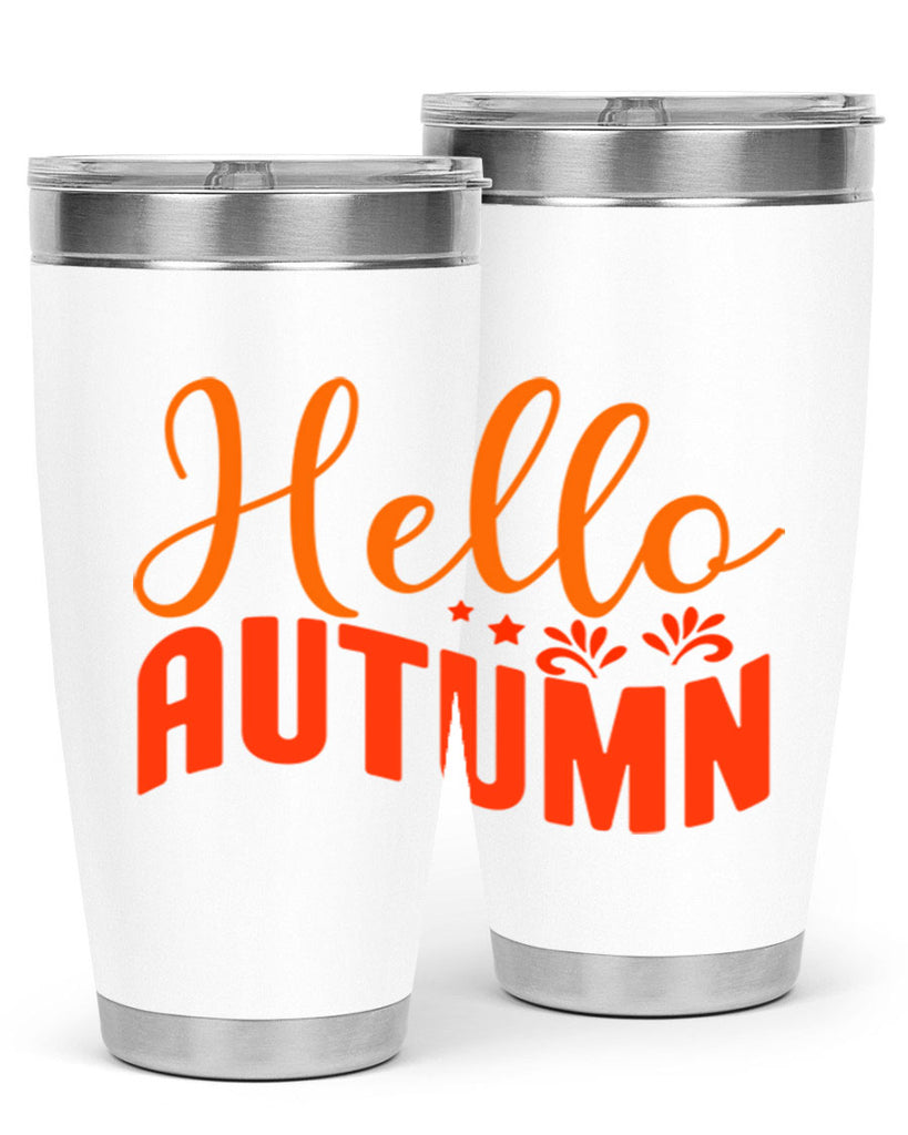 Hello Autumn Design 268#- fall- Tumbler