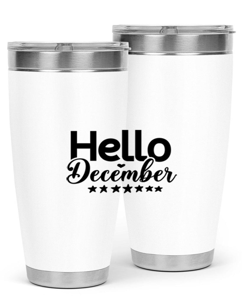 Hello December 156#- winter- Tumbler