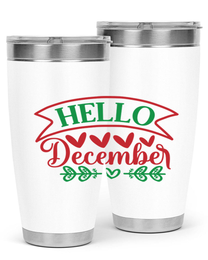 Hello December 159#- winter- Tumbler