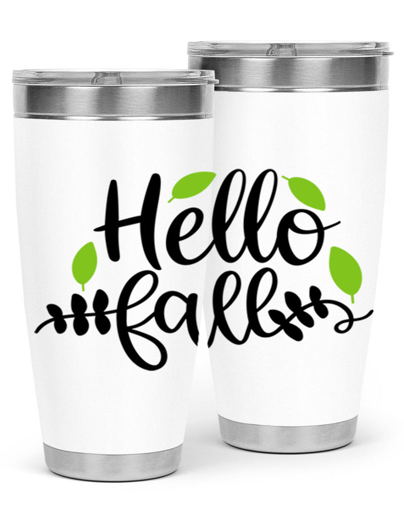 Hello Fall 283#- fall- Tumbler