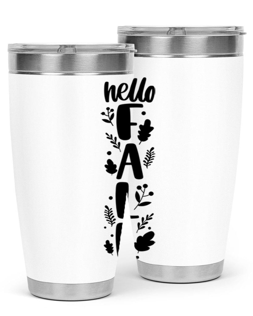 Hello Fall 495#- fall- Tumbler